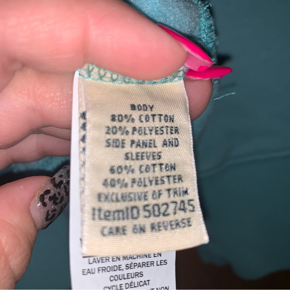 L.L.Bean Woman’s Blue Quilted Pullover Sweatshirt size Small - Picture 7 of 9